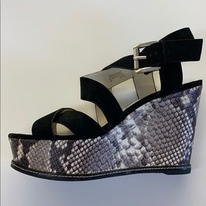 Michael Kors. Suede platform wedges. Worn once.